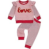 ZyHwShine Toddler Girl St Patricks Day Outfit Infant Kiss Me I'm Irish Long Sleeve Sweatshirts Pants Cute Spring Clothes