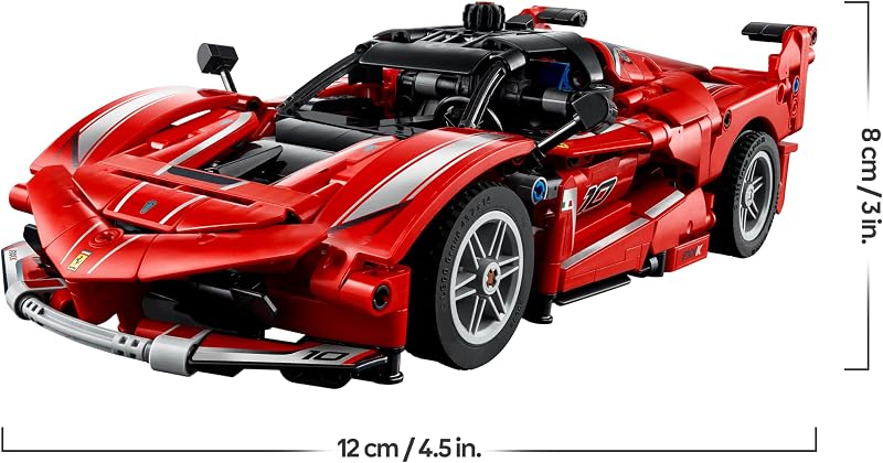 Technic Ferrari FXX K - Modelo de Carro de Corrida de Brinquedo com Motor V12, Diferencial e Pistões Móveis - Presente para Meninos e Meninas 10+ Anos 42212