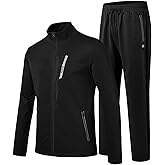 MoFiz Men's Tracksuits Set Long Sleeve Causal Full Zip Running Sports Sweatsuit For Men 2 Piece Outfits