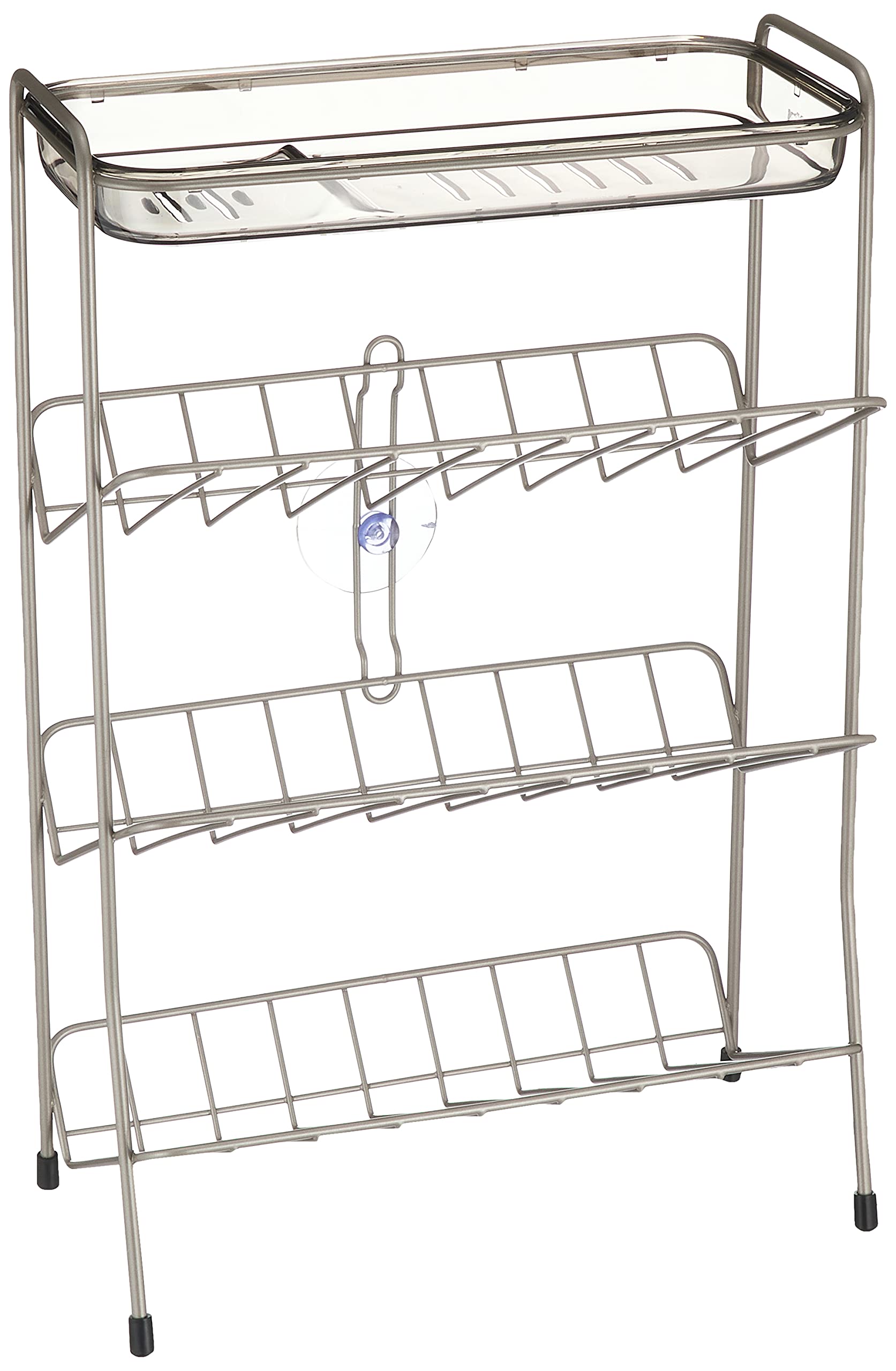 アスベル 風呂ラック 脚ゴム付 N・Wコートシャンプーラック4段 ボトル6本収納 4段 シルバー 小物一括収納 A7021商品画像