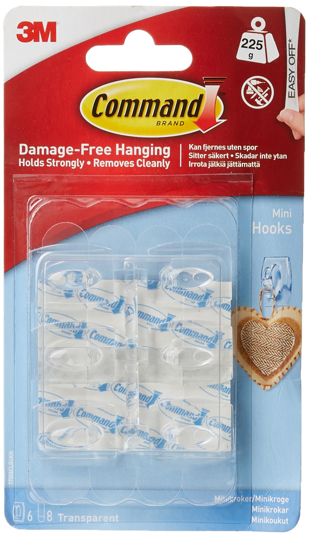 Command UU001540614 Plastic Multi-Purpose Hooks