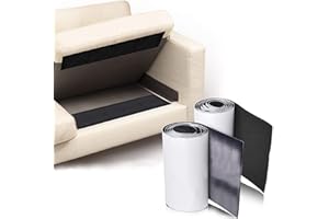 STAY GENT Strips with Self Adhesive Hook and Loop Tape Nylon Fabric Fastener for Couch Cushions, Guitar Pedal, Cable Management and Crafts Projects 11CM (4.3 Inch) Wide 1 M Long Tape