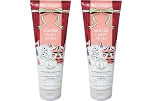 Bath & Body Works Holiday Collection Moisturizing Body Wash 295ml, 2-Pack (Winter Candy Apple)