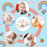 Radsocken 10 Pack Muslin Cloths 25x25cm Cotton Baby Towels Multicolor view 4