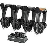 Hollyland Solidcom SE Full Duplex 4-Users ENC Noise Cancellation Wireless Intercom Headset System 1100ft Team Communication w