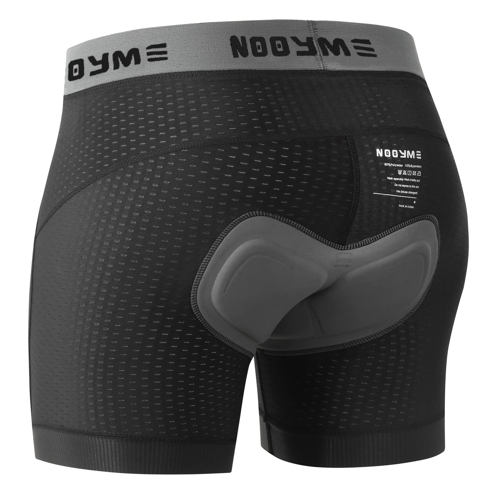 NOOYME Fahrradhose Herren Radunterhose Schnelltrockende Radlerhose Herren mit Sitzpolster 4D Atmungsaktive Fahrradunterhose Gepolstert Elastische Radhose Leichte Radlerhose