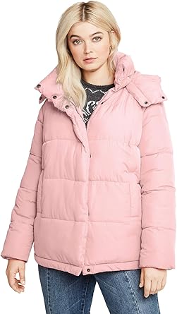Women's short hooded puffer jacket Outlet