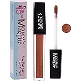 Stay Put Matte Lip Cream, Kiss-proof Lipstick Amber A Coppery Bronze | with Shimmer Transfer-proof, Waterproof, Long Lasting Lip Color, Highly Pigmented, Smudge-Proof, Mommy Makeup