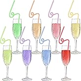 6-7 Meme Party Supplies Straws - 67 Popular Saying Crazy Silly Straws - Funny Six Seven Internet Meme Reusable Drinking Straw for 6 7 Meme Gen Theme Birthday Party Decorations Favors