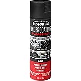 Rust-Oleum Rubberized Black Undercoating Rust Resistant Spray Paint | Rust and Corrosion Preventive, Multi-Purpose Automotive Coating, Long-Lasting Durability, Paintable, Fast Dry