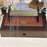 SIMPLEusQ Smocking Pleater 24 Row,w/Back Box&amp;Special Needle,Ruffler Sewing Machine,Presser Foot Gathering Pleats and Ruffles Attachment