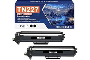 TONER BANK TN227BK TN-227BK TN227 Black MFC-L3770CDW Toner Cartridge Replacement for Brother TN227 TN227BK TN-223BK TN223BK for MFC-L3770CDW HL-L3290CDW HL-L3230CDW MFC-L3750CDW L3710CW L3210CW Printer (2 Pack)