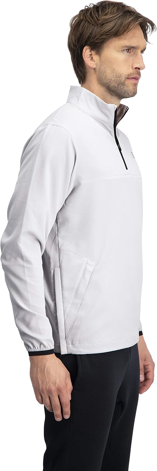 Mens Windbreaker Jackets - Half Zip Golf Pullover Wind Jacket - Vented, Dry Fit : Clothing