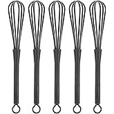 Ipetboom Small Plastic Whisks: 5pcs Mini Whisk for Hair Dye Color Mixing Hairdressing - 6.76X0.98in Versatile Kitchen Utensil Egg Beater for Blending Stirring Cooking Baking Versatile Tools