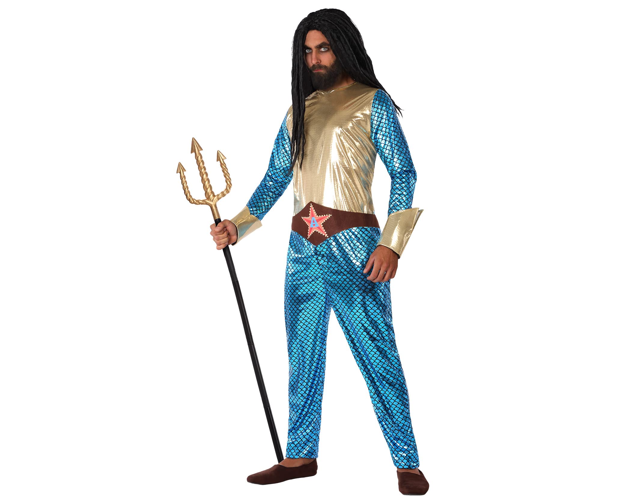 Atosa Costume Comic Hero King Of Seas Man M-L