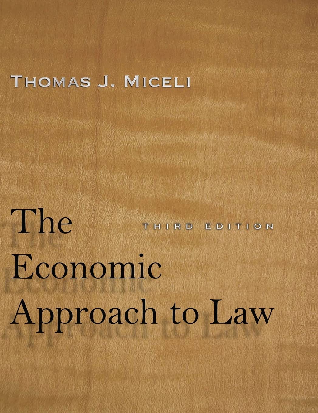 Economic Approach To Law (Cl)