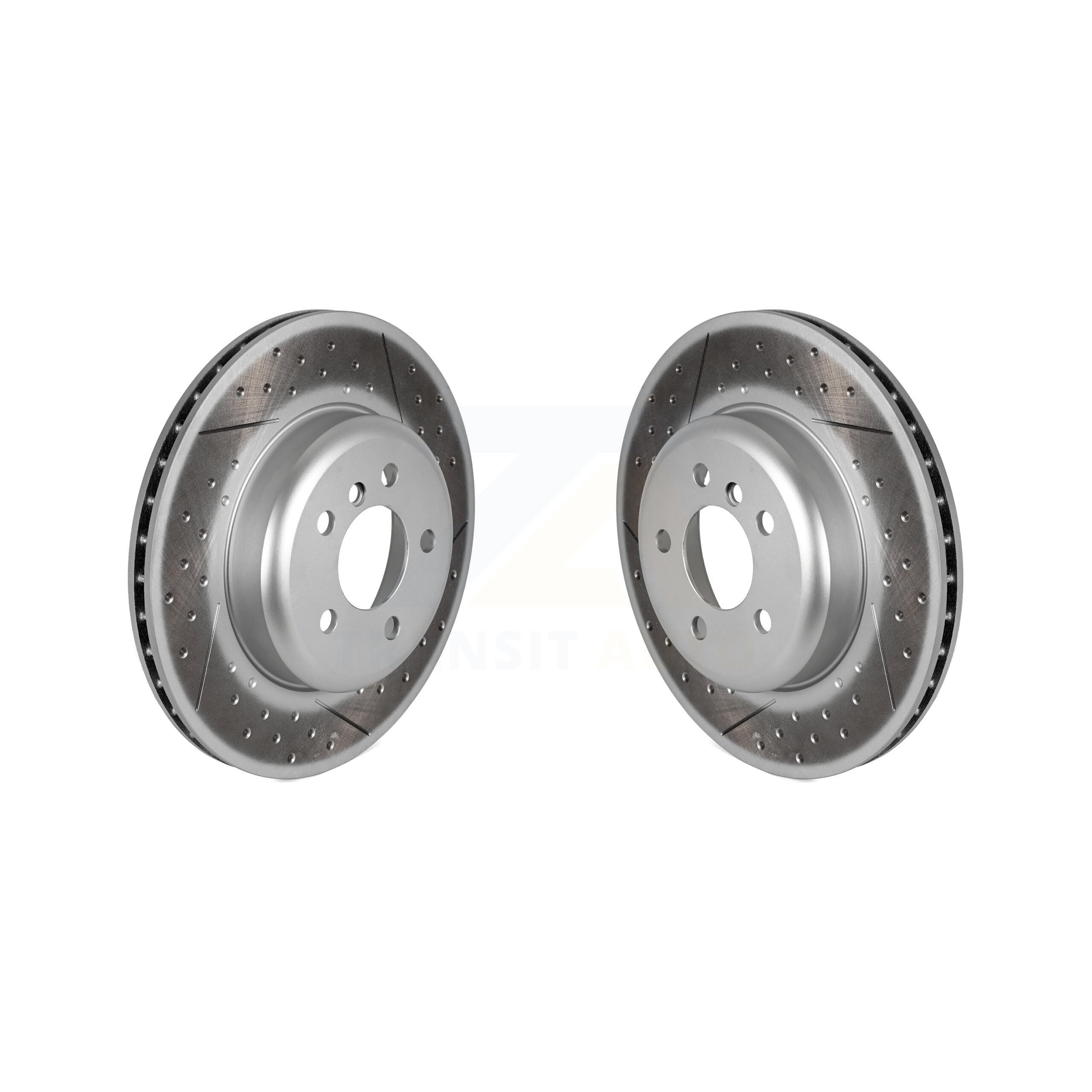 Genius Rear Coated Disc Brake Rotors Pair