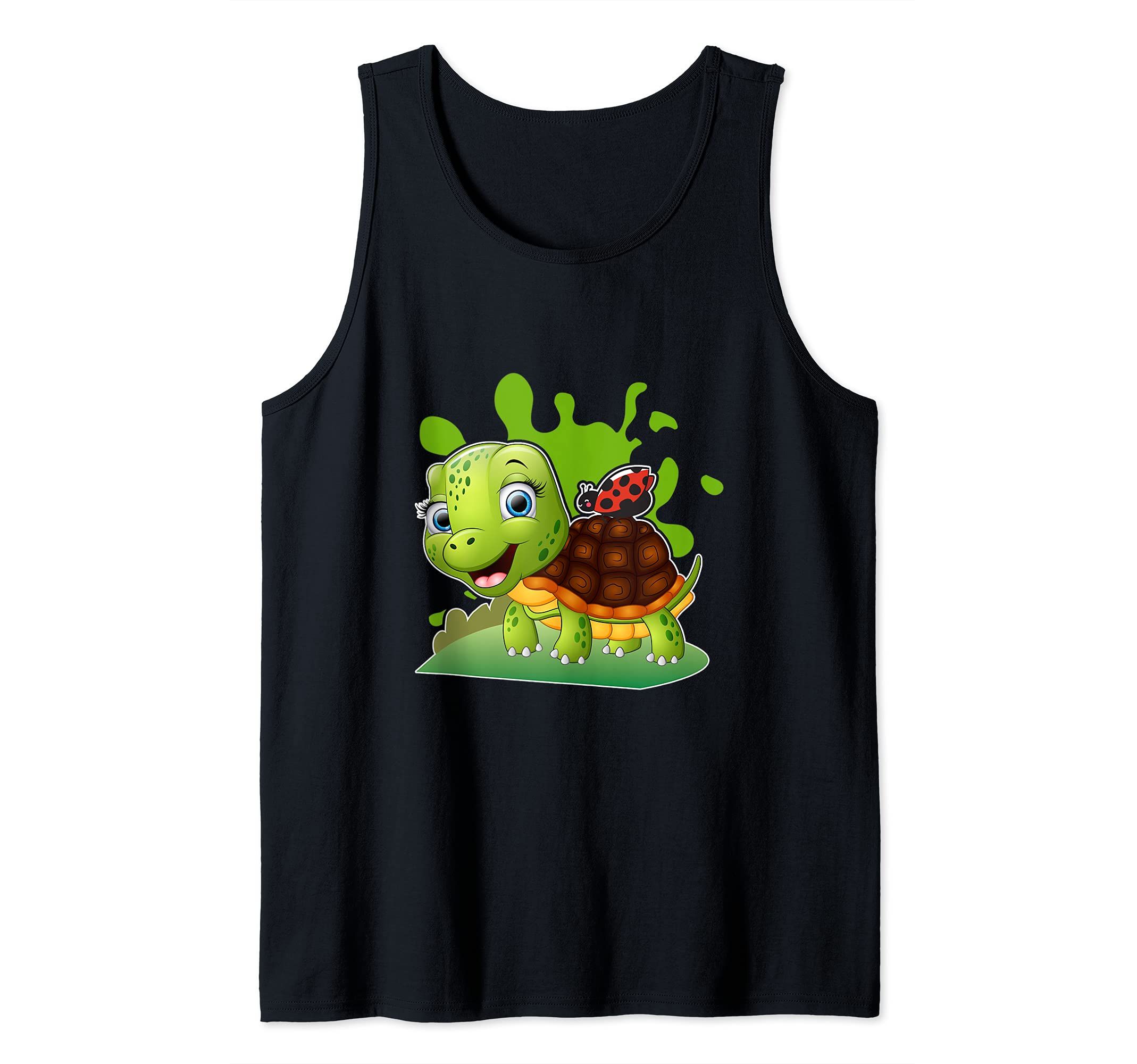 Sea Turtle Bug Ladybug Shell Reptile Save Turtles Earth Day Tank Top