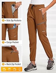 baleaf Women's Hiking Pants Quick Dry Water