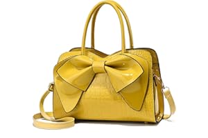 DIVCIDLC Women Handbag Purse Top Handle Shoulder Crossbody Bag with Bow Design