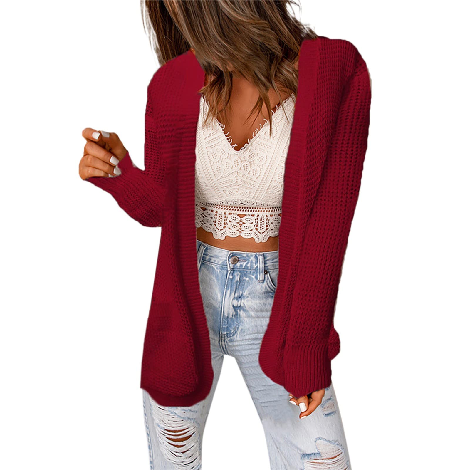 ADJHDFH Cardigan Sweaters For Women Lightweight