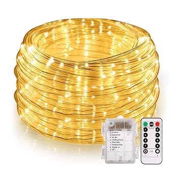14M 120er LED Lichterschlauch mit Fernbedienung Timer, B-right 8 Modi Led schlauch mit Memory-Funktion für Innen Außen Party 