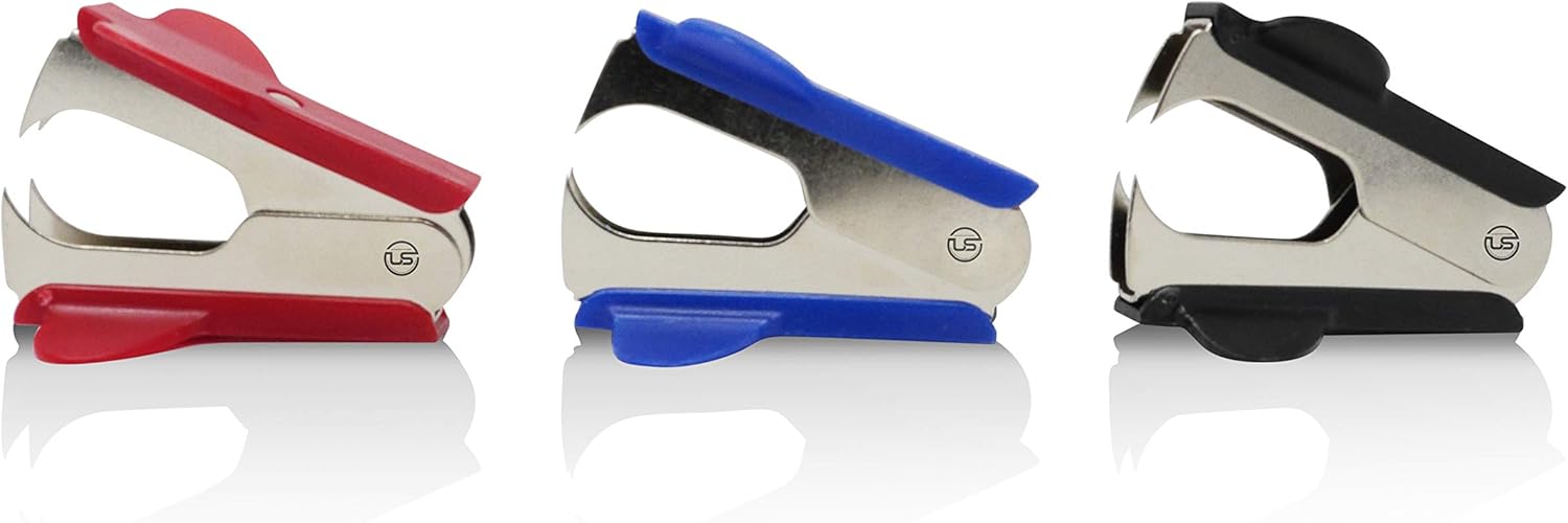 Heavy Duty Staple Remover Tack Lifter, Ultimate Stationery, Pinch Jaw Style, 3 Pack : Office Products