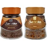 Juan Valdez Freeze-Dried Instant Coffee, Classic &amp; Dulce de Leche 2 Pack | 3.5 oz Classic, 3.35 oz Dulce de Leche, 100% Colombian Arabica Beans
