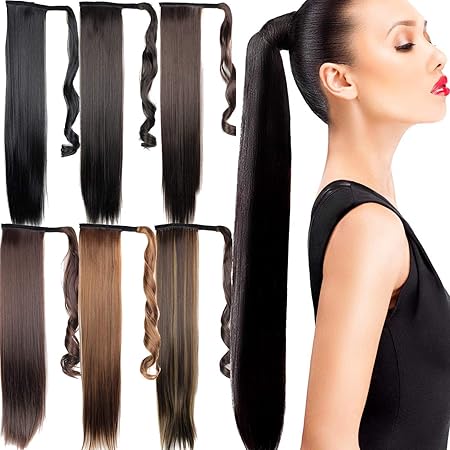 Straight Long Ponytail Hair Extension 