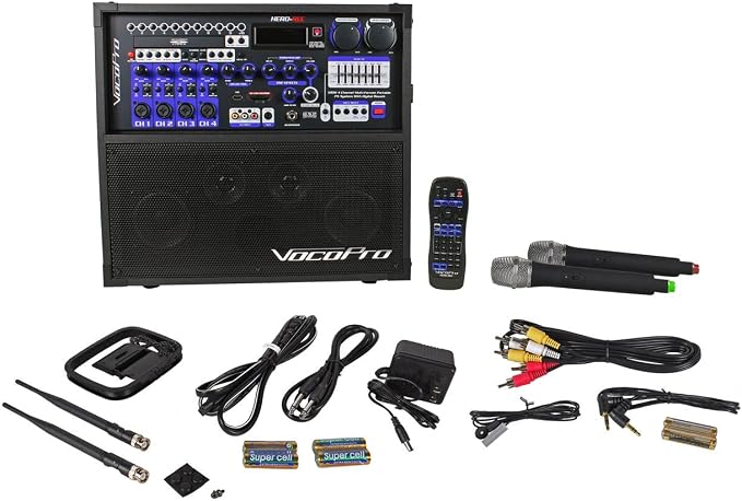 Vocopro Karaoke System Herorec6 Musical Instruments Amazon Com