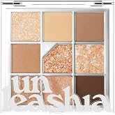 UNLEASHIA Glitterpedia Eyeshadow Palette, Matte, Shimmer &amp; Glitter Shades, High Pigment Blendable Eye Makeup, Long-Lasting Korean Makeup, Vegan (NO.2 All of Brown)
