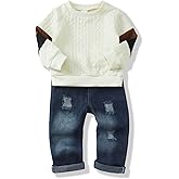 XUANHAO Baby Boy Clothes Infant Toddler Boy Outfits 12 18 24 Months 2T 3T 4T 5T Jeans Pants Clothing Set Fall Winter Clothes