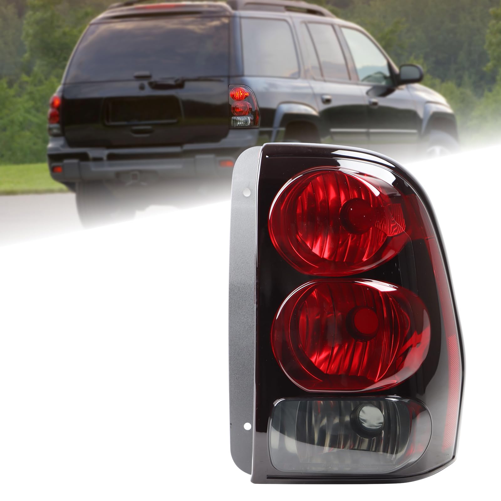 Photo 1 of Duolctrams Tail Light Rear Lamp Assembly Compatible With 2002-2009 Chevy Trailblazer Right Passenger Side 15131579