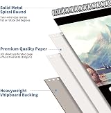 KINSPORY Sketchbook A4 21 x 29.7cm 100 Pages 100gsm Spiral Bound view 4