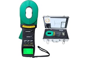 VIVANTECH VA100 Professional Digital Clamp Ground Resistance Tester – No Disconnect Earth Testing for Power Systems, Telecom, Gas Stations & Industrial Use 0.01-1000Ω