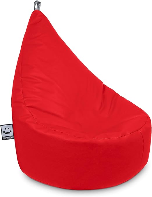 HAPPERS Puff Butaca Polipiel Indoor Rojo XL: Amazon.es: Hogar
