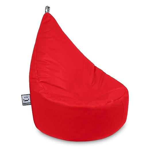 HAPPERS Puff Butaca Polipiel Indoor Rojo XL: Amazon.es: Hogar