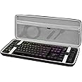 GEEKRIA Full Size Keyboard Case, Hard Shell Travel Carrying Bag for 108 Key Computer Mechanical Gaming Keyboard Compatible with Razer BlackWidow V3 Mechanical Gaming, Ornata Chroma Gaming