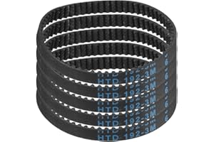uxcell 5pcs HTD-3M Rubber Timing Belt 64 Teeth, 192mm Pitch Length x 6mm Width x 2.4mm Height, Closed Loop Pulley Timing Belt