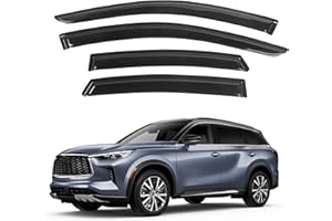 IMMORTAL GROUP Window Visor Compatible with Infiniti QX60 2013-2022, Rain Guard Tape-On Extra Durable Sun Wind Air Side Vent Window Deflector, 2013 2014 2015 2016 2017 2018 2019 2020 2021 2022