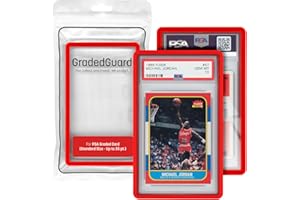 GradedGuard Graded Card Guard Case for Standard PSA Slab Case | Multiple Colors | Soft Touch Matte Finish | Stackable | Made to Fit PSA | Solid TPU and PC Design. (Red)