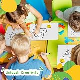 Ohuhu 30 Pack A4 Double-Sided Mini Whiteboards with 30 Pens & 30 Erasers view 2