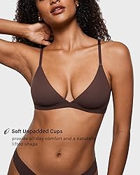INLYRIC Women's Inbarely Triangle Bralette Plunge