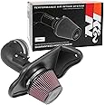 K&N Cold Air Intake System: High-Flow Air-Filter, Increase Performance & Horsepower: Compatible with 2016-2019 CADILLAC ATS, 63-3100