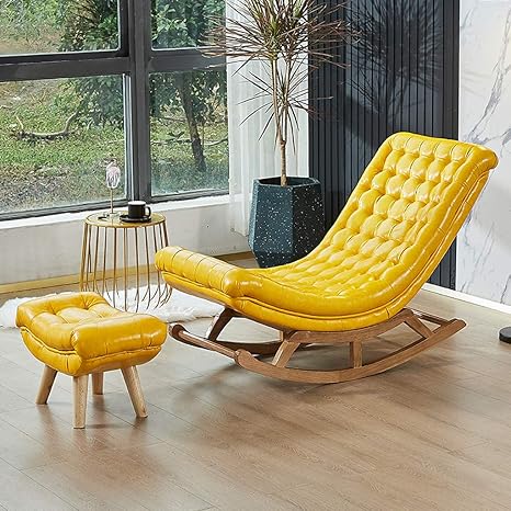 Amazon Co Jp 無垢材のリクライニングチェアロッキングチェア読書用椅子デッキチェアコーヒー椅子ダイニングチェアリラックスチェア仮眠ラウンジ チェアサンラウンジャー妊婦チェアレジャーソファチェア ホーム キッチン