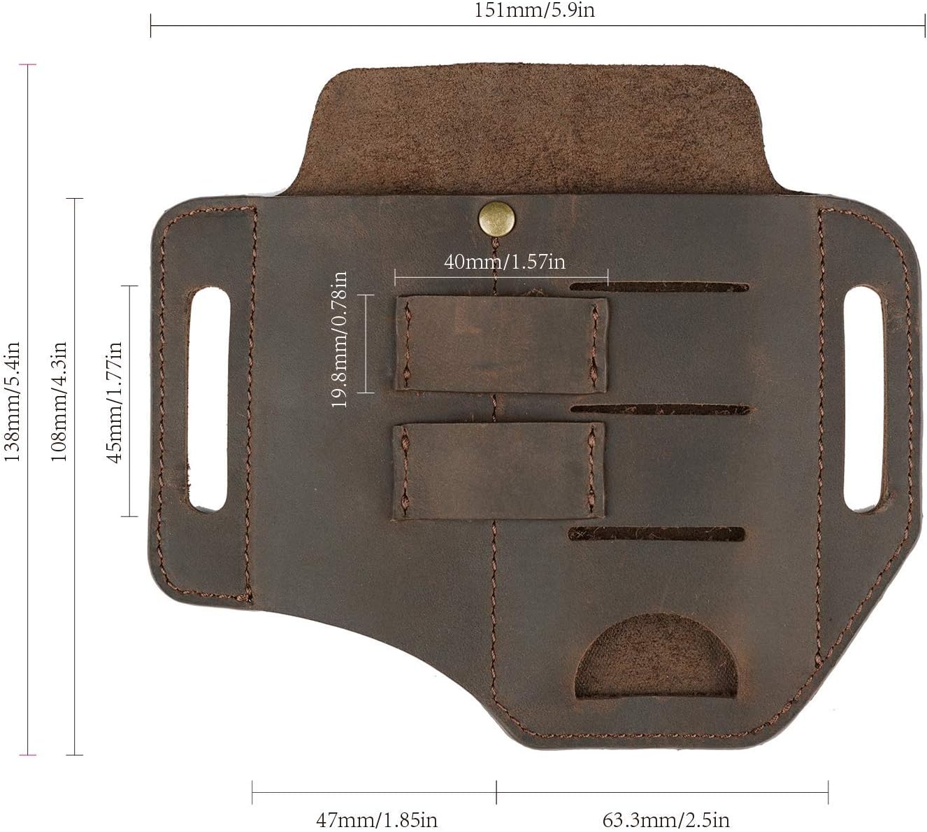 VIPERADE PJ13 EDC Leather Sheath - Image 3