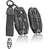 HERKIOCIO Heavy Car Key Case Cover for Hyundai Ioniq 6 Grandeur GN7 KONA Elanrtra Sonata Tucson Santa Fe 5/7 Buttons Key