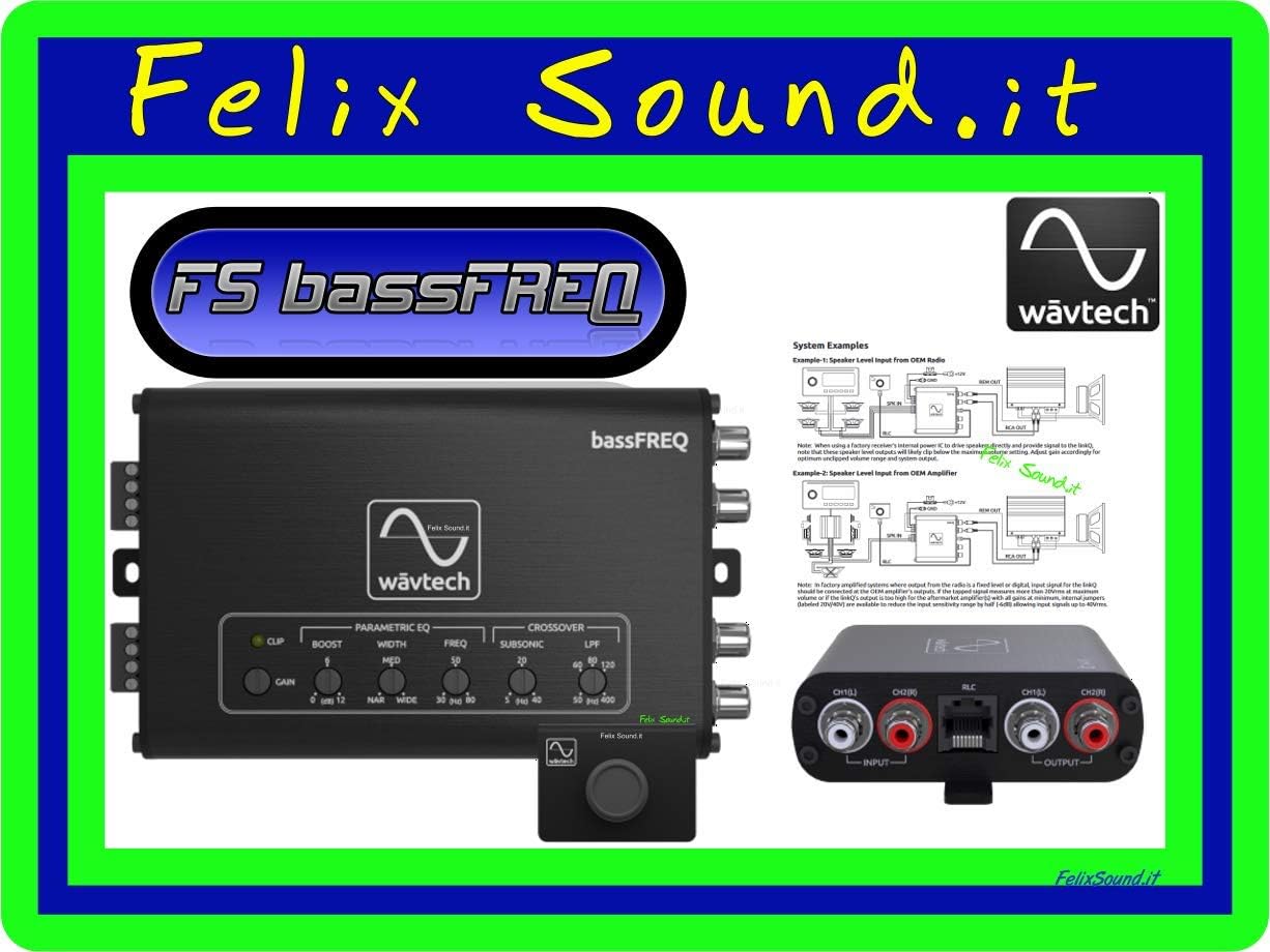 WavTech bassFREQ - 2-Channel Bass processor w/Line Driver/Line Output (LOC)