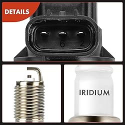 A-Premium Set of 6 Ignition Coil Pack and Iridium