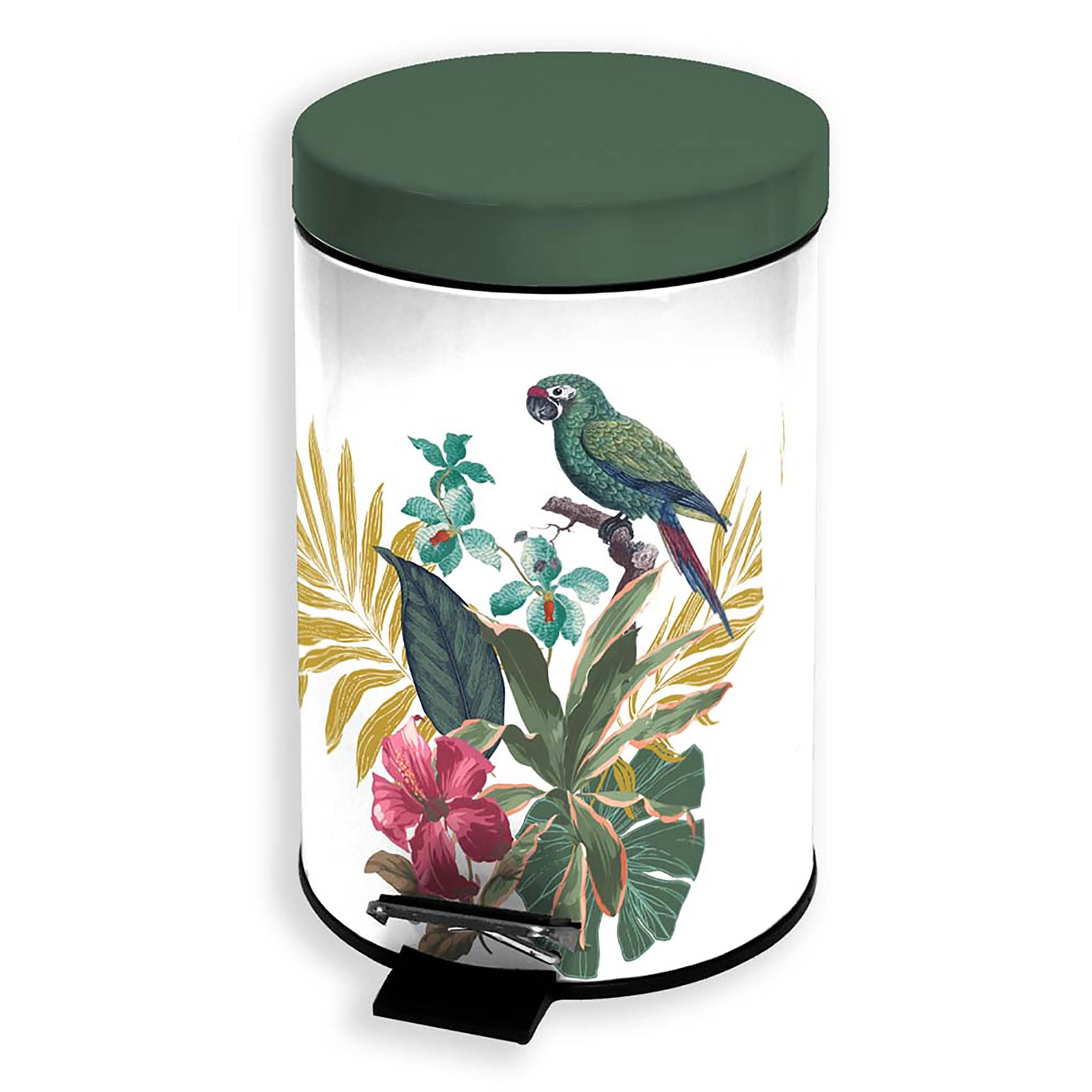 DOUCEUR D'INTERIEUR Pedal Bin 3 L Metal Equestrian Print